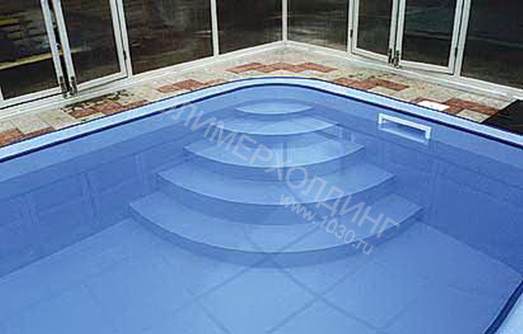 Крытый бассейн из листового пластика